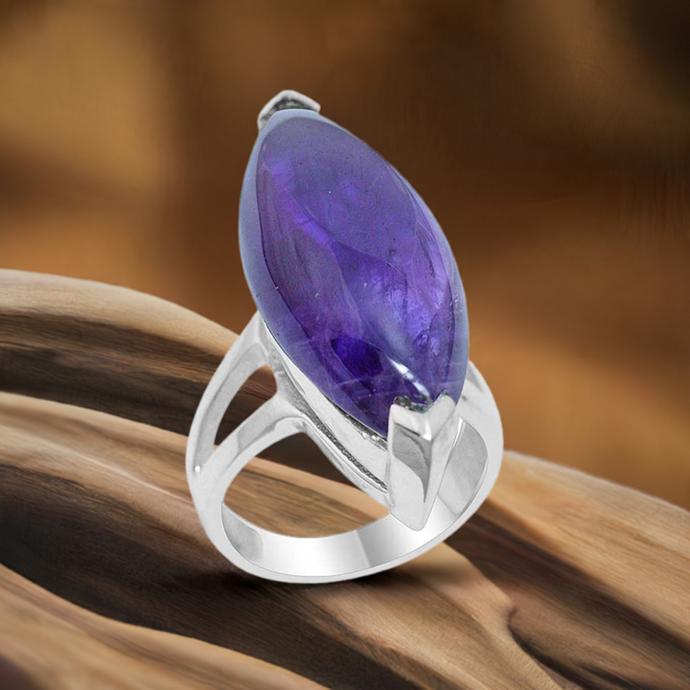Sterling Silver Amethyst Stone Rings 925SR1931