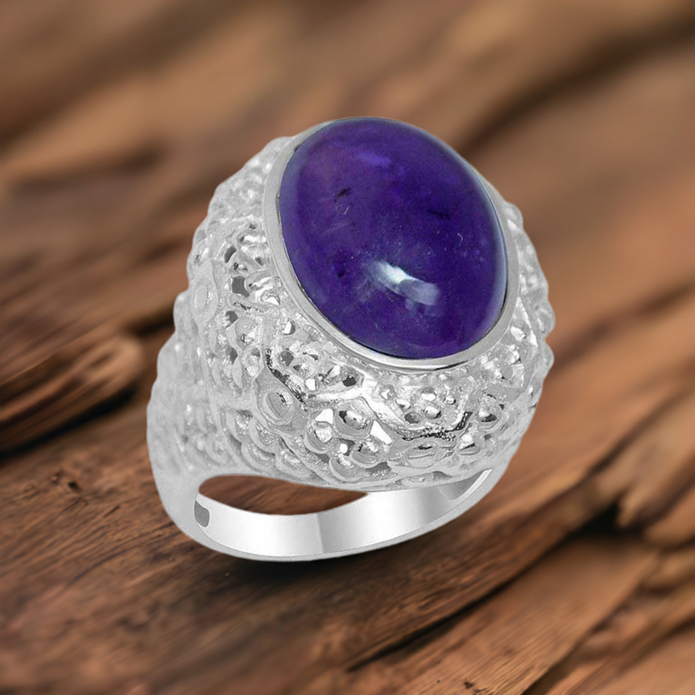 Amethyst Sterling Silver Rings 925SR1954