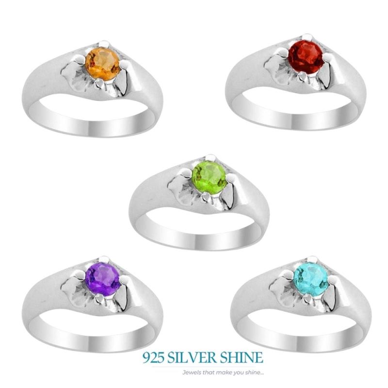 Amethyst Sterling Silver Rings 925SR1983_1