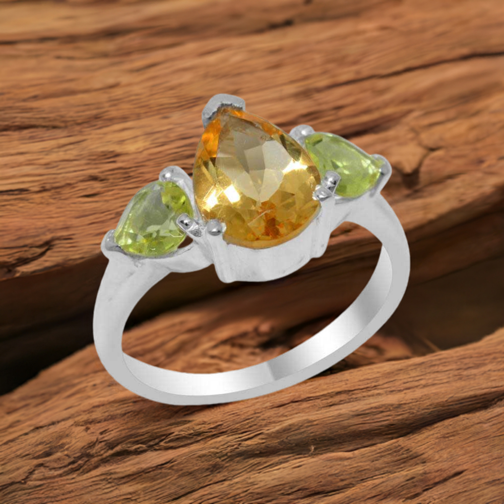 925 Sterling Silver Rings In Multi Gemstone Jewelry 925SR2037