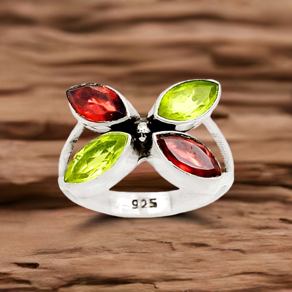 Semi Precious Stone Rings In Sterling Silver 925SR2225