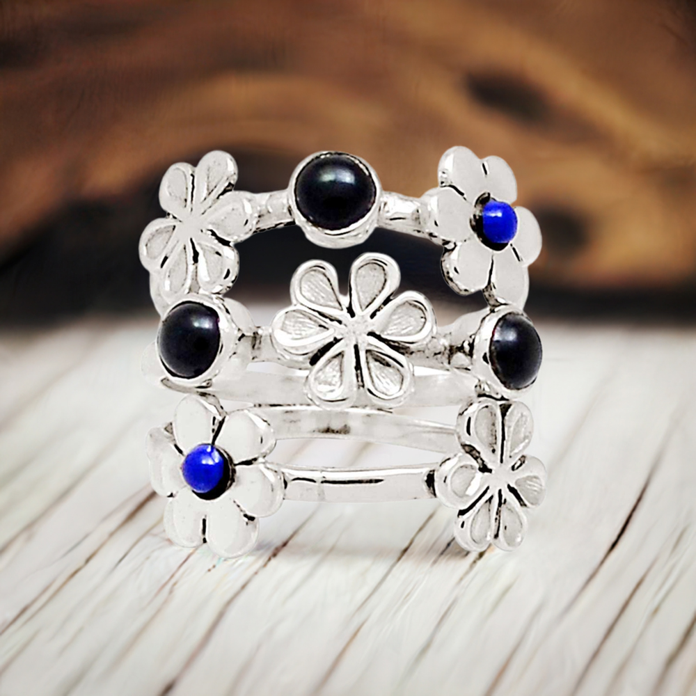 Natural Looking Rings In Sterling Silver 925SR2235