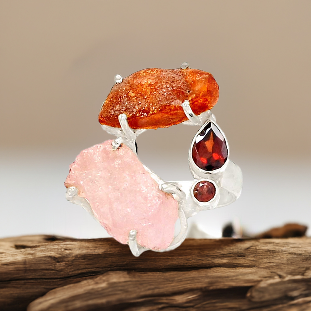 Natural Rock Jewelry In Sterling Silver 925SR2238