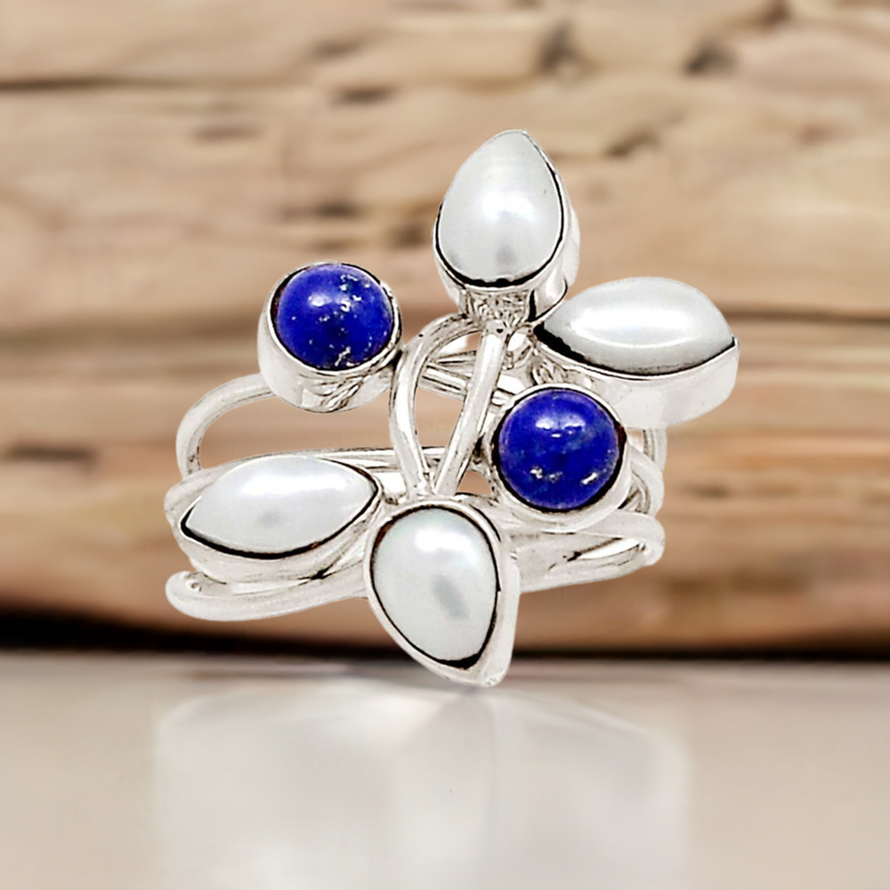 Multi Stone Rings In Fine Silver Jewelry 925SR2242