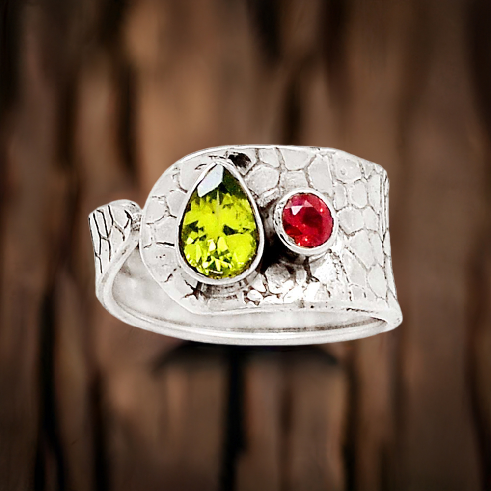 Silver Rings In Natural Looking Jewelry 925SR2253