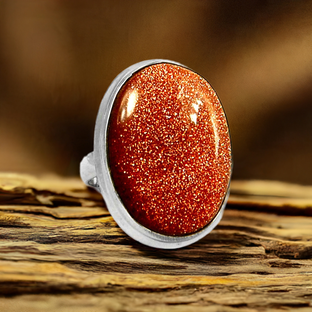 925 Sterling Silver Rings Studded With Semi Precious Gemstone 925SR2289