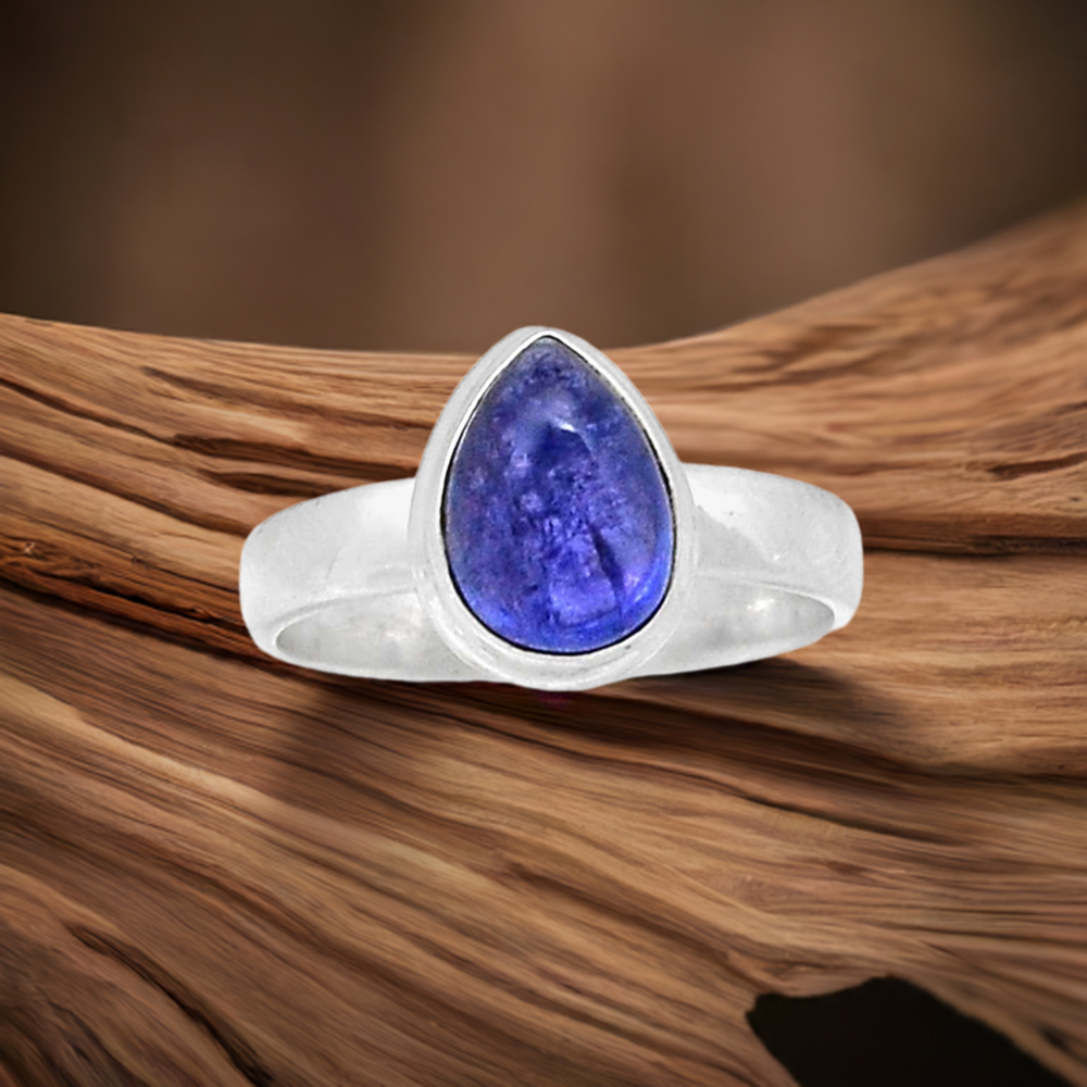 Stunning Kyanite Gemstone Ring In Sterling Silver 925SR2293