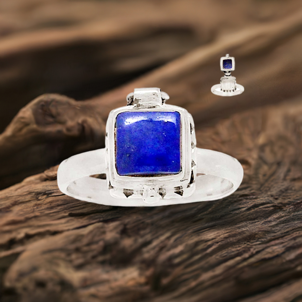 Lapis Stone Ring In Fine Silver Jewelry 925SR2325