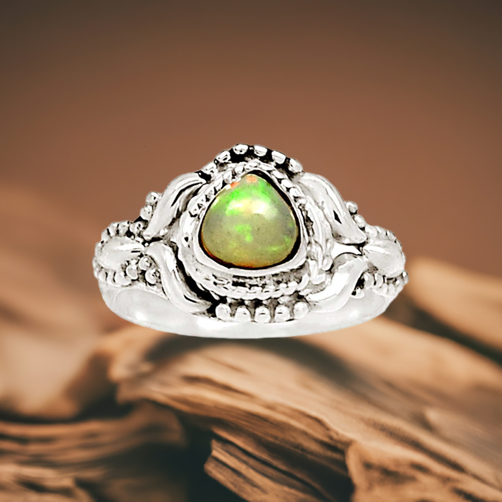 Genuine Opal Stone Ring In Sterling Silver 925SR2339