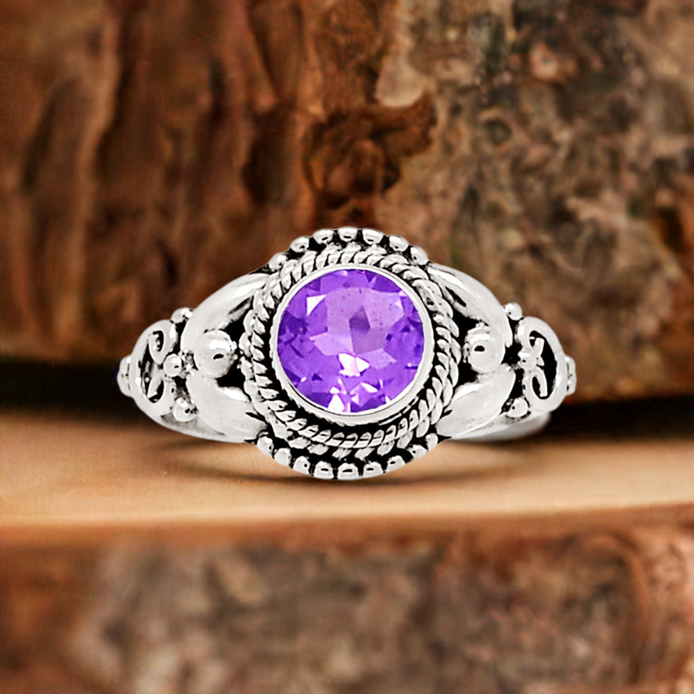 Sterling Silver Amethyst Rings 925SR2366
