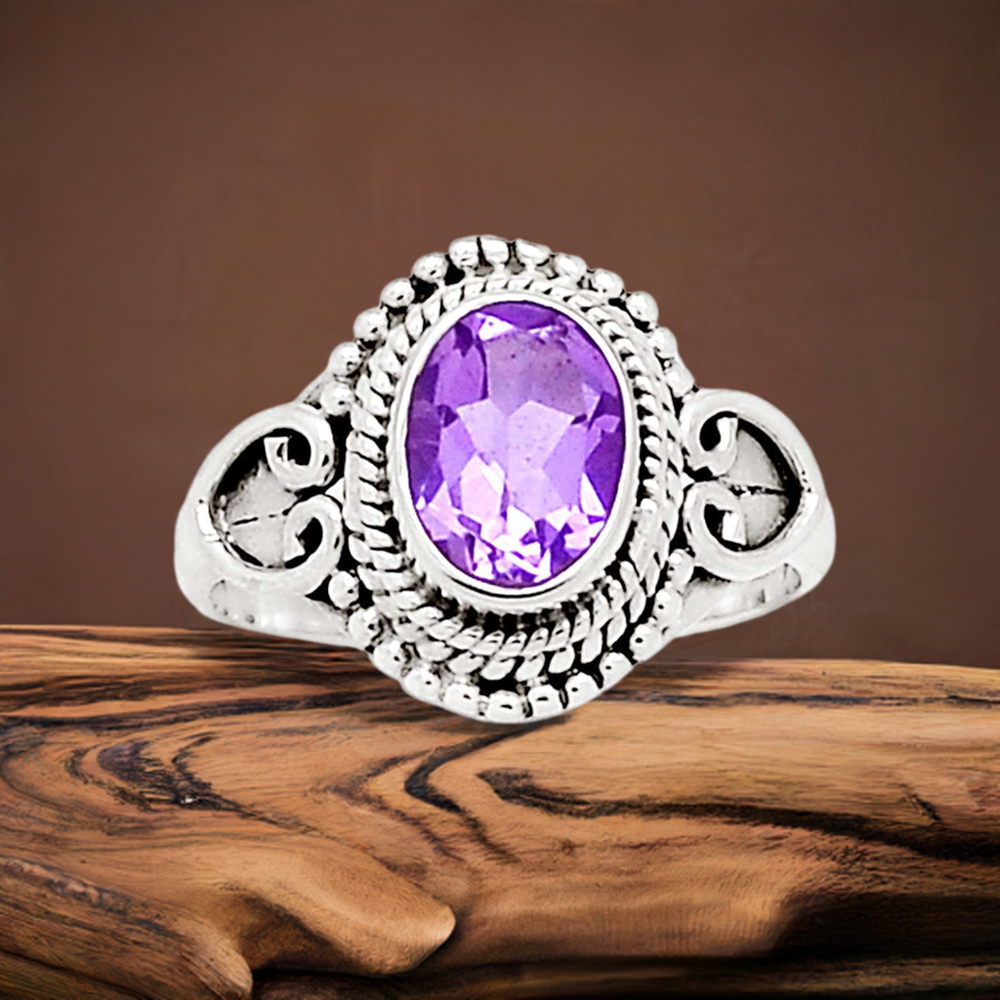 Sterling Silver Amethyst Rings 925SR2369