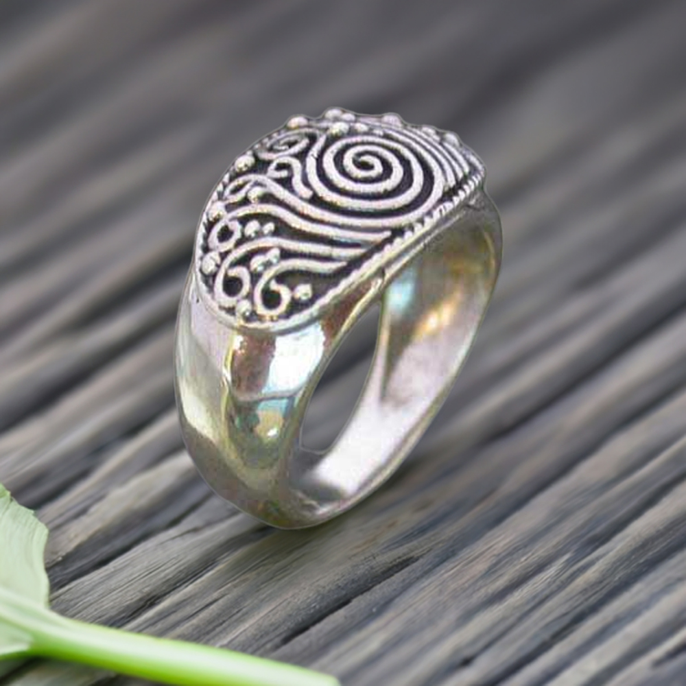 Plain Fine Silver Rings Jewelry 925SR2477