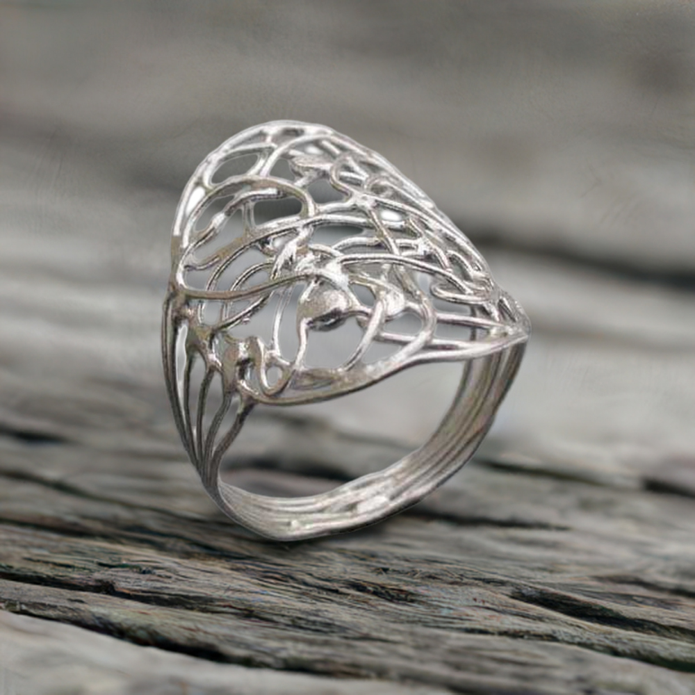 Plain 925 Solid Silver Rings Jewelry 925SR2499