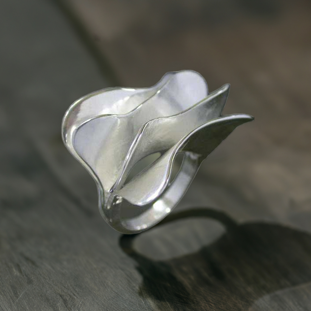 Plain 925 Solid Silver Rings Jewelry 925SR2506