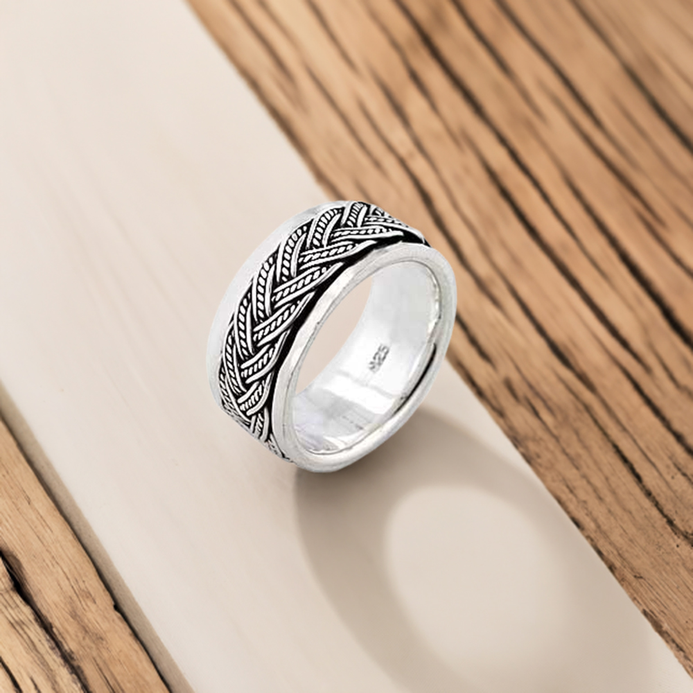 Plain Fine Silver Rings Jewelry 925SR2668