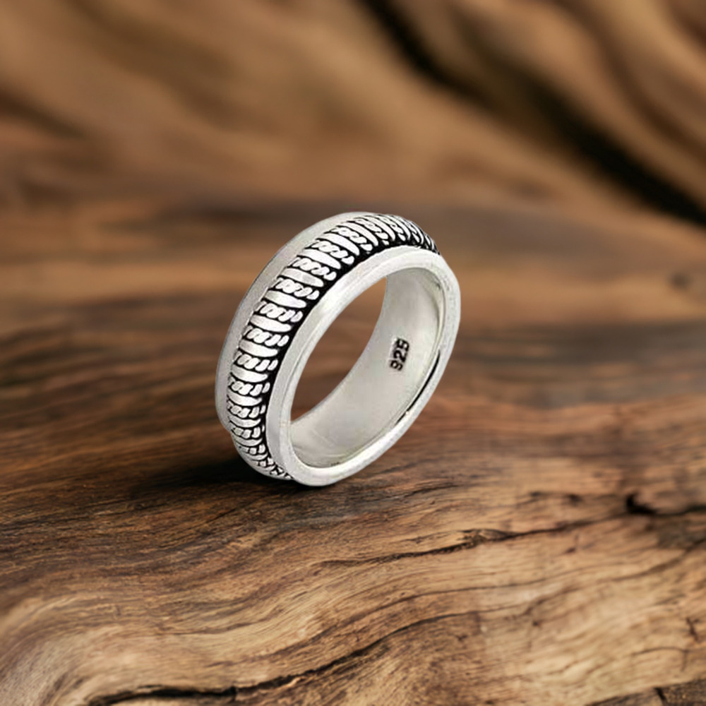 Plain Solid Sterling Silver Rings Jewelry 925SR2671