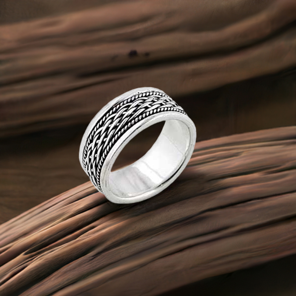 Plain 925 Solid Silver Rings Jewelry 925SR2680