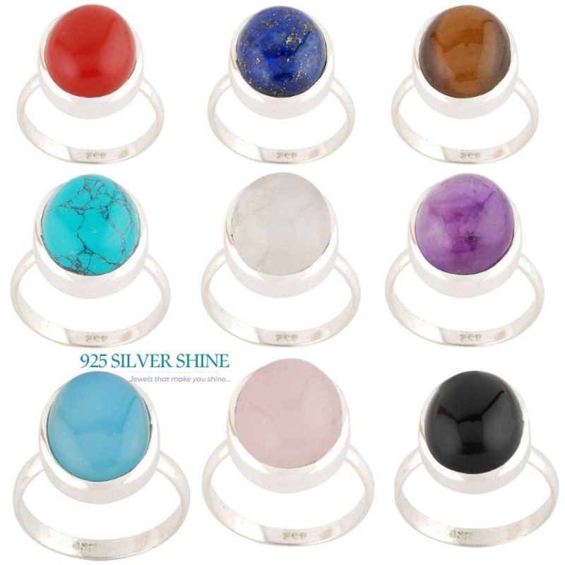 925 Sterling Silver Handmade Rings In Carnelian Gemstone Jewelry 925SR2753_2