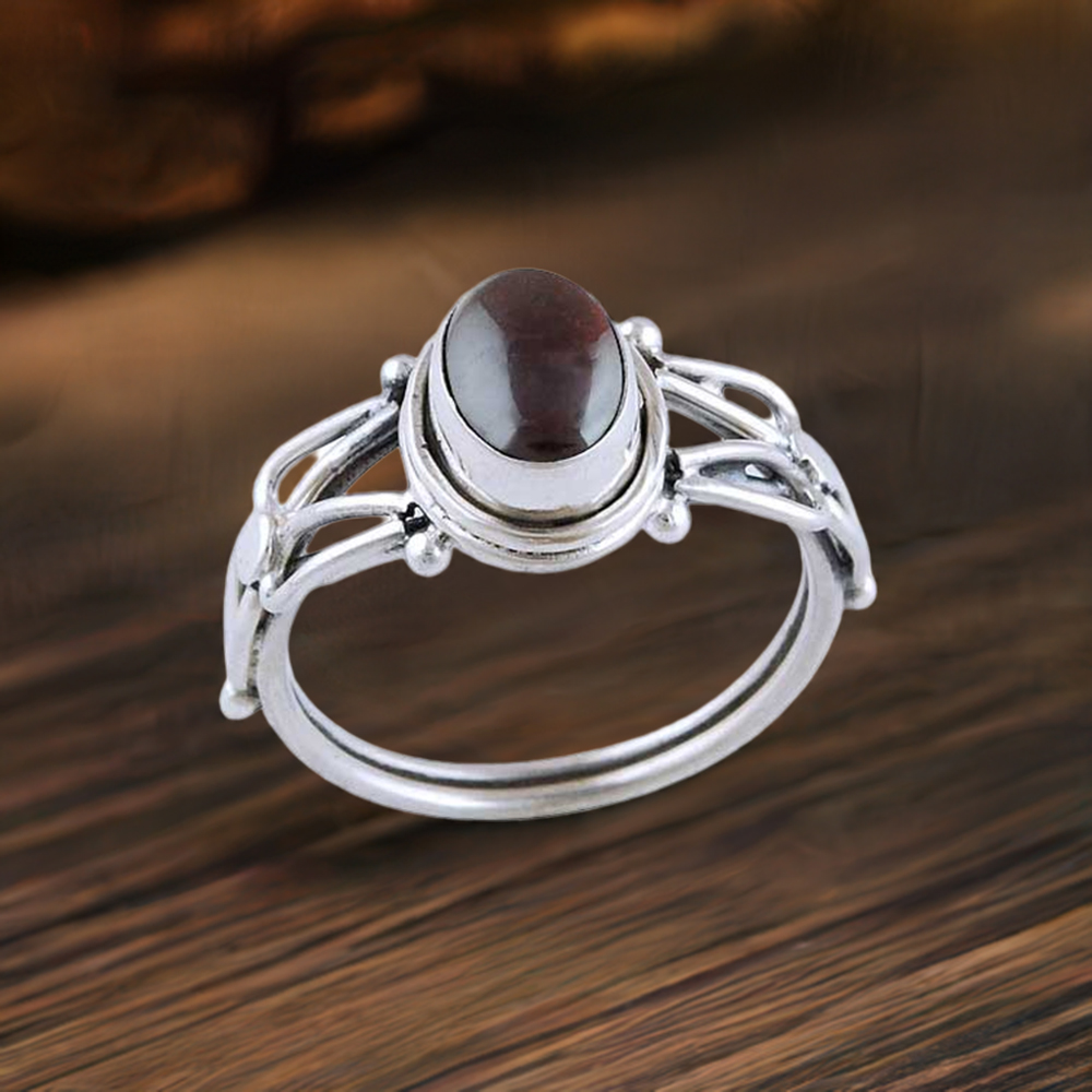Semi Precious Agate Gemstone Rings In Solid 925 Silver 925SR2792