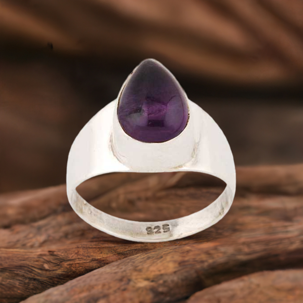Sterling Silver Amethyst Birthstone Rings 925SR2833