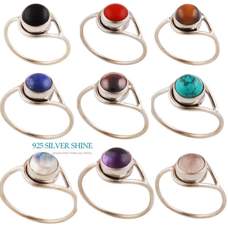 925 Sterling Silver Handmade Rings In Carnelian Gemstone Jewelry 925SR2853_2