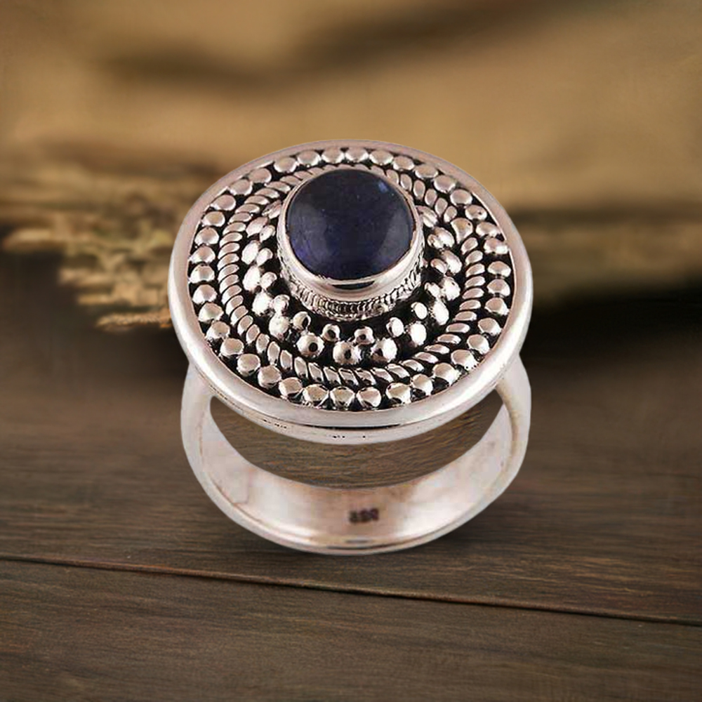 925 Sterling Silver Rings In Black Onyx Gemstone Jewelry 925SR2922