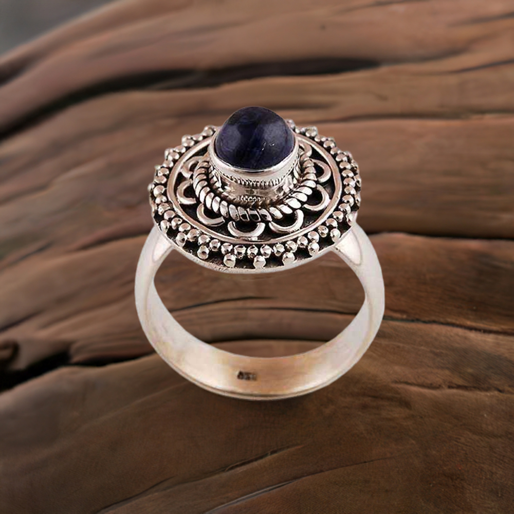 925 Sterling Silver Rings In Black Onyx Gemstone Jewelry 925SR2924