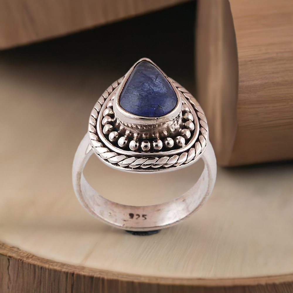 925 Sterling Silver Handmade Rings In Labradorite Gemstone Jewelry 925SR2927