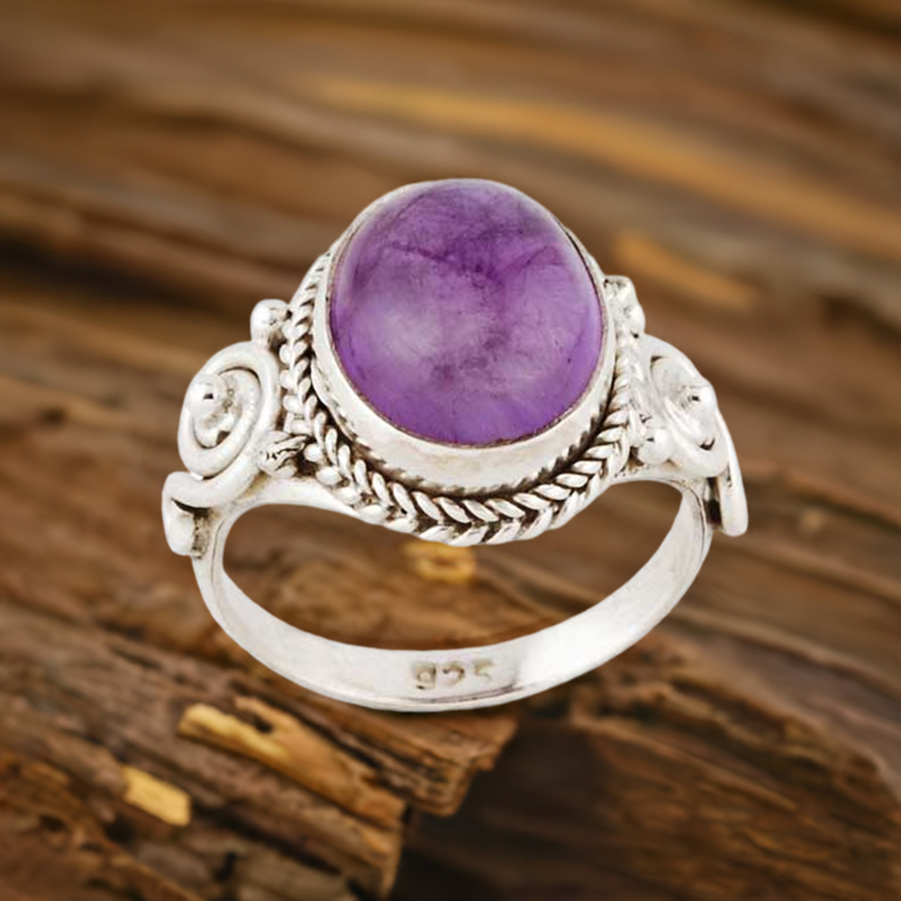 Sterling Silver Amethyst Rings Jewelry 925SR2943