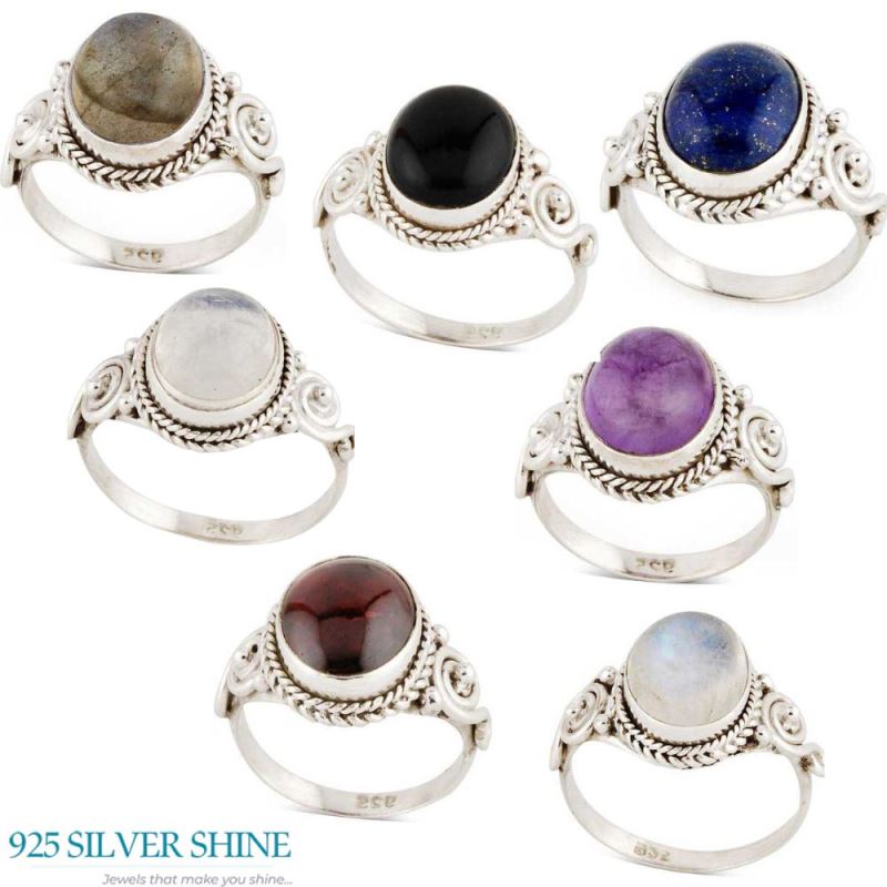 Sterling Silver Amethyst Rings Jewelry 925SR2943_2