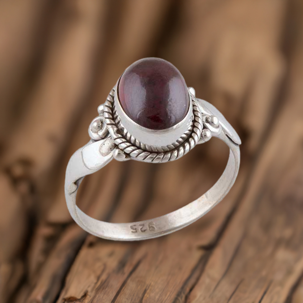 Semi Precious Jasper Gemstone Rings In Fine 925 Sterling Silver 925SR2953