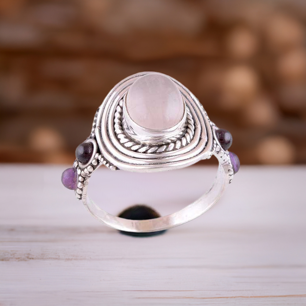 925 Sterling Silver Rings In Multi Gemstone Jewelry 925SR2983