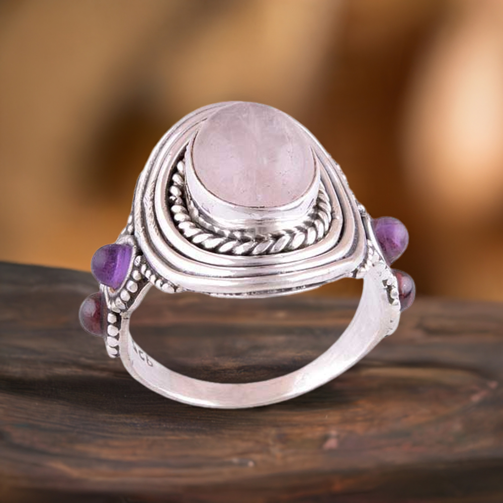 925 Sterling Silver Rings In Multi Gemstone Jewelry 925SR2984