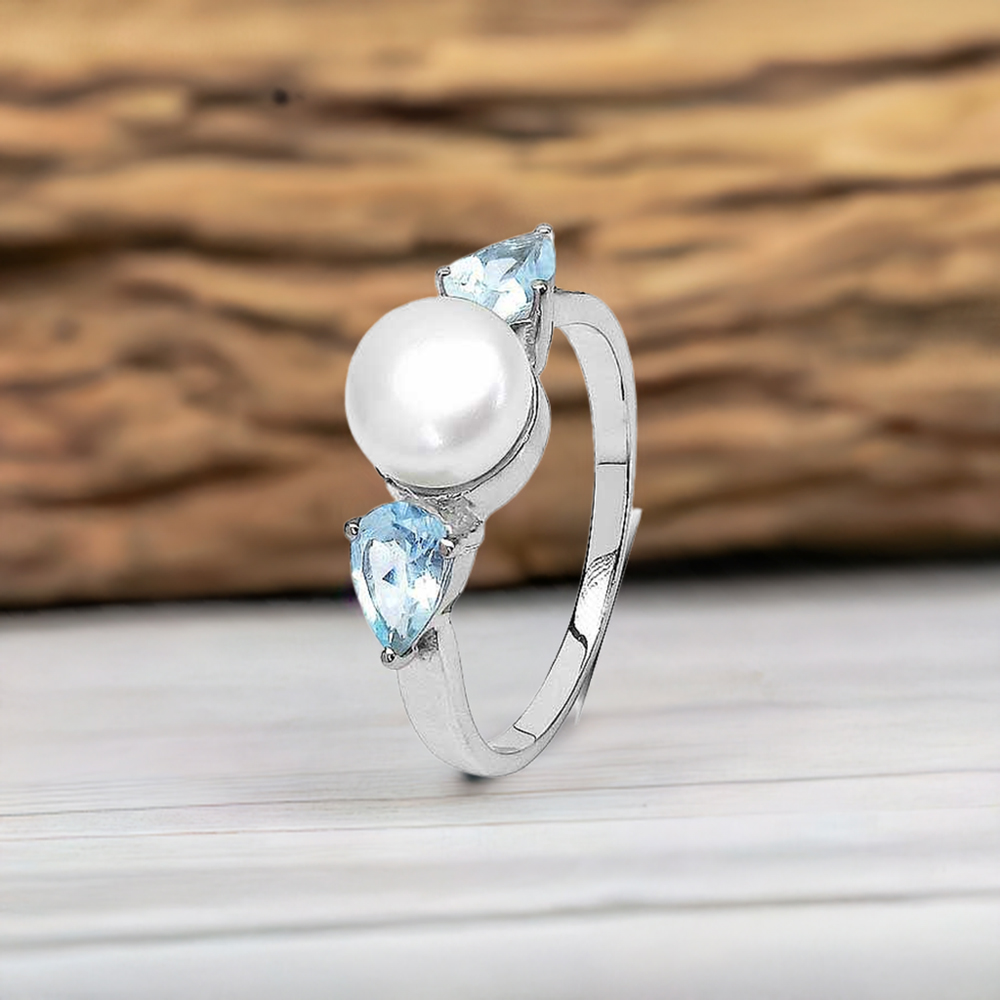 925 Sterling Silver Handmade Rings In Multi Gemstone Jewelry 925SR3065