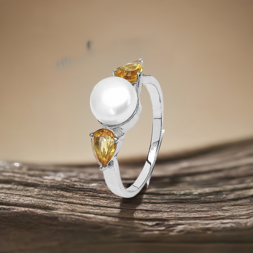 925 Sterling Silver Handmade Rings In Multi Gemstone Jewelry 925SR3066