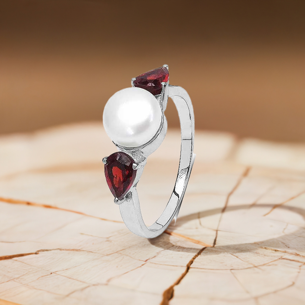 925 Sterling Silver Handmade Rings In Multi Gemstone Jewelry 925SR3067