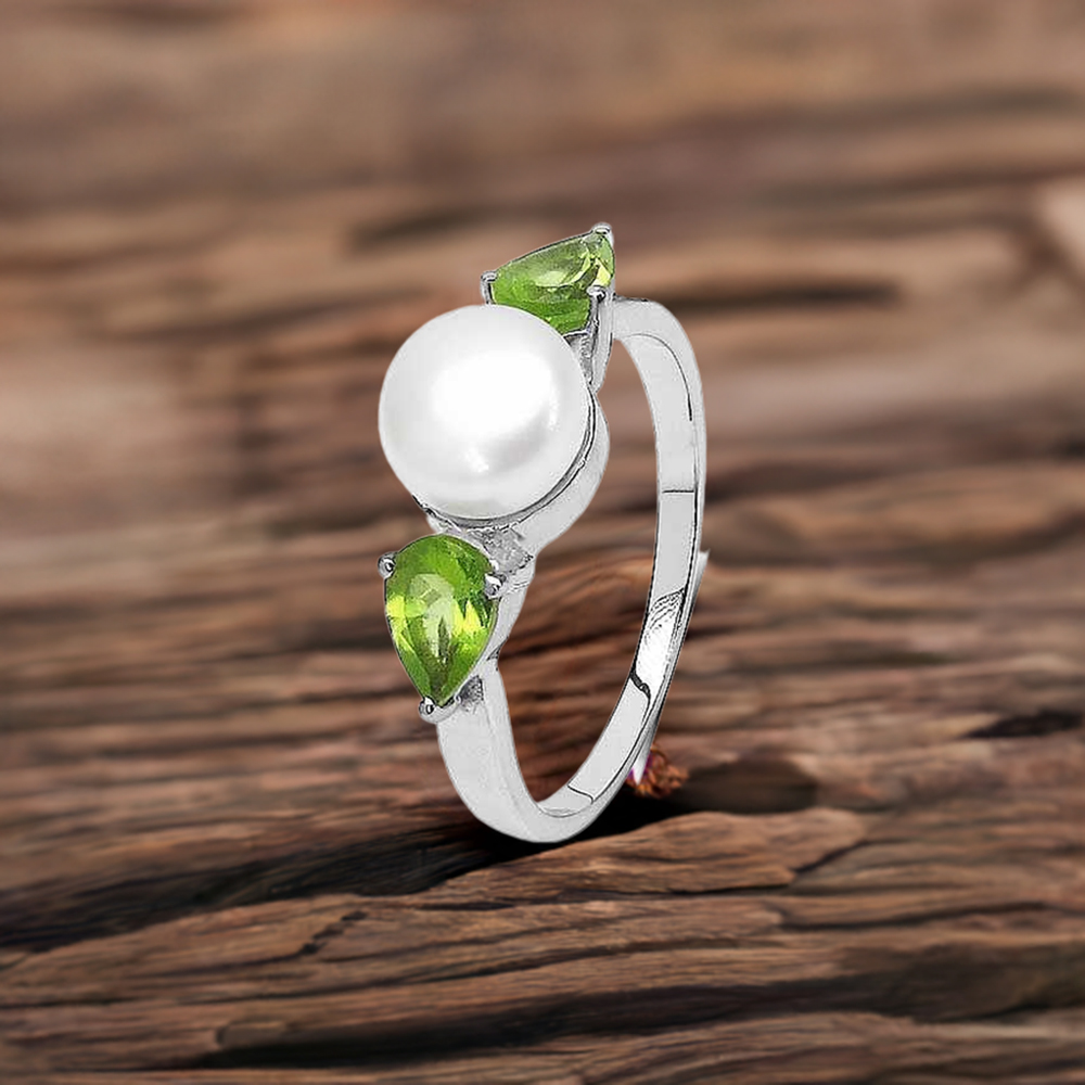 925 Sterling Silver Handmade Rings In Multi Gemstone Jewelry 925SR3068