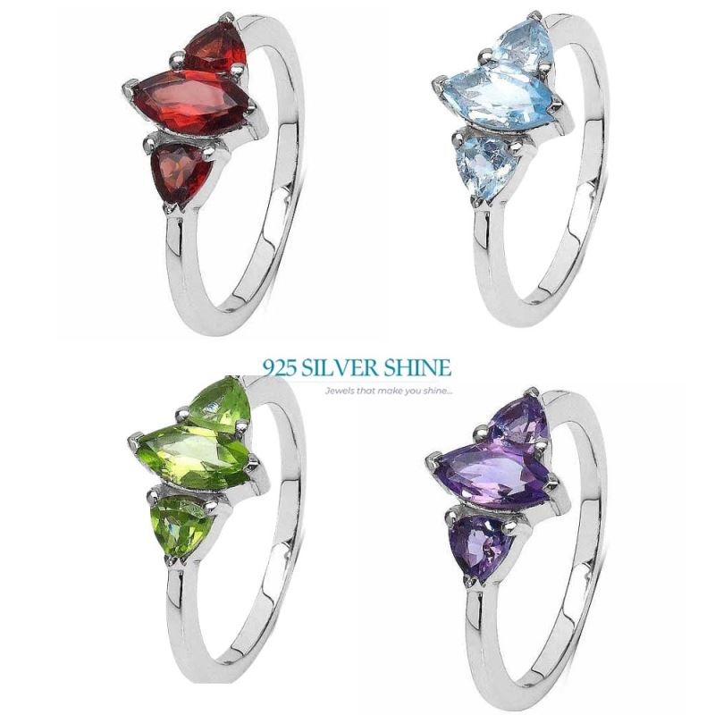 925 Sterling Silver Handmade Rings In Peridot Gemstone Jewelry 925SR3091_3