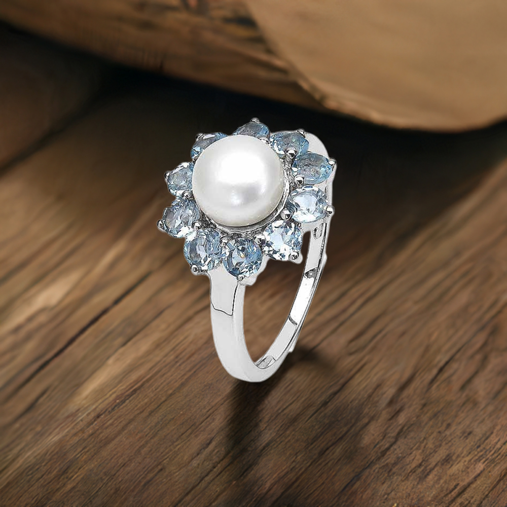 925 Sterling Silver Rings In Genuine Multi Gemstone 925SR3097