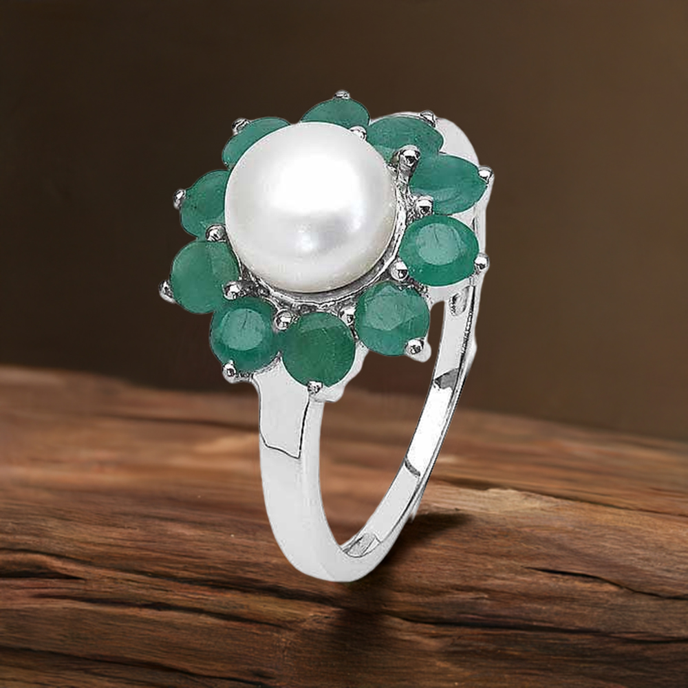 Solid 925 Silver Rings In Genuine Multi Gemstone 925SR3100