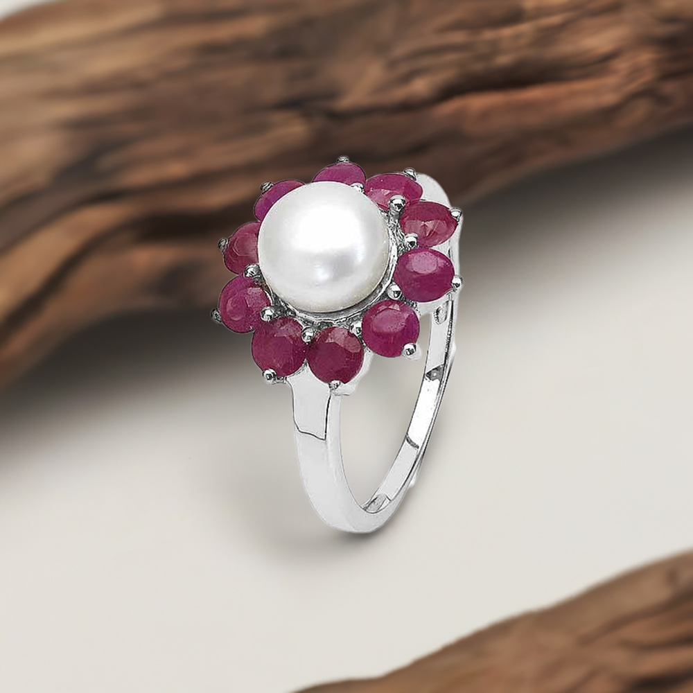 Fine 925 Sterling Silver Rings In Natural Multi Gemstone 925SR3101