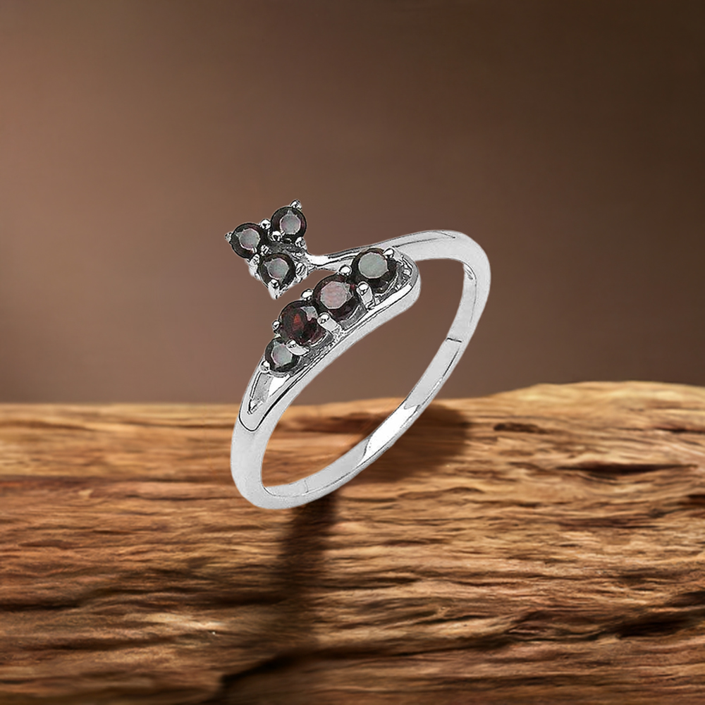 Genuine Garnet Gemstone Rings In Fine 925 Sterling Silver 925SR3112