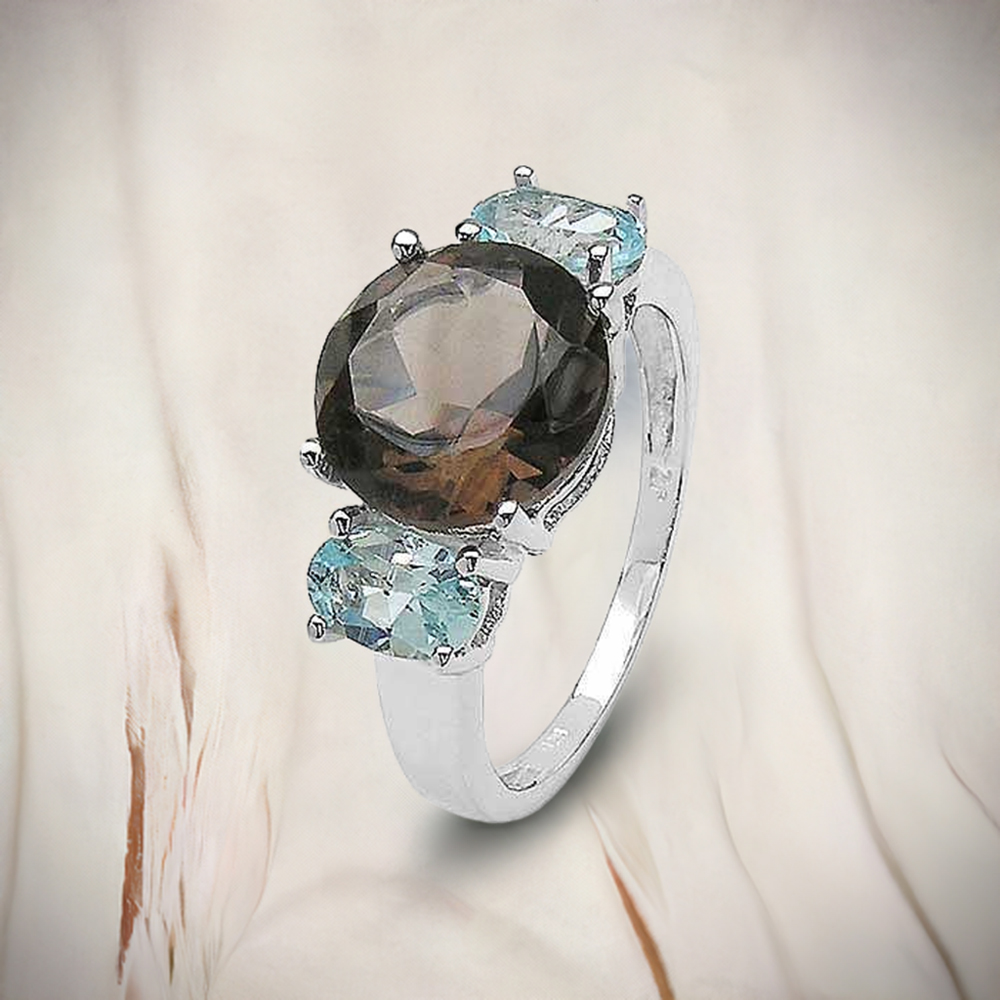 Semi Precious Multi Gemstone Rings In 925 Sterling Silver 925SR3184