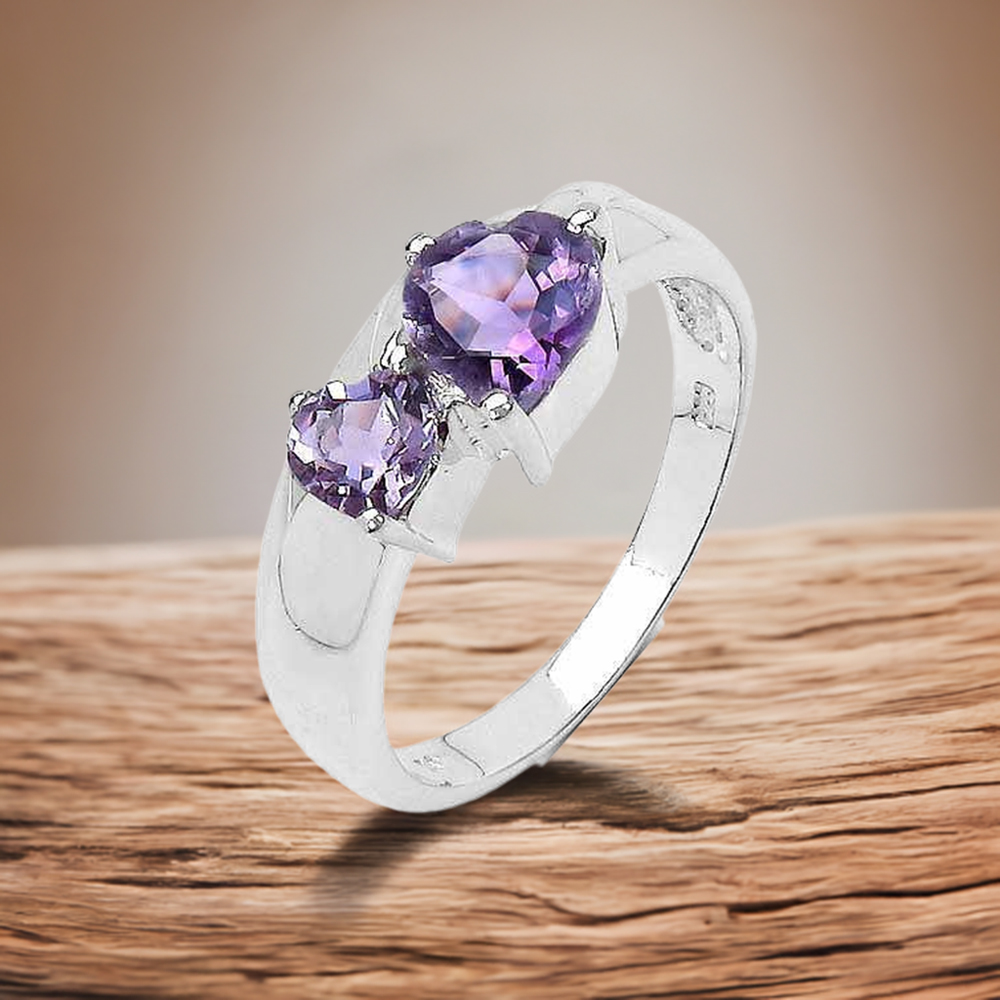 Sterling Silver Amethyst Rings 925SR3211