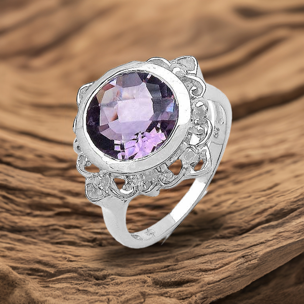Sterling Silver Amethyst Rings 925SR3219