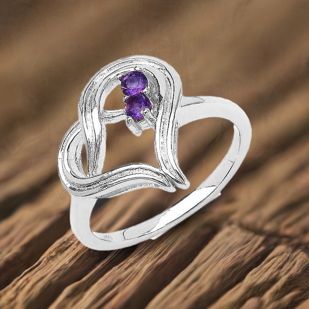 Handcrafted Sterling Silver Amethyst Rings 925SR3223