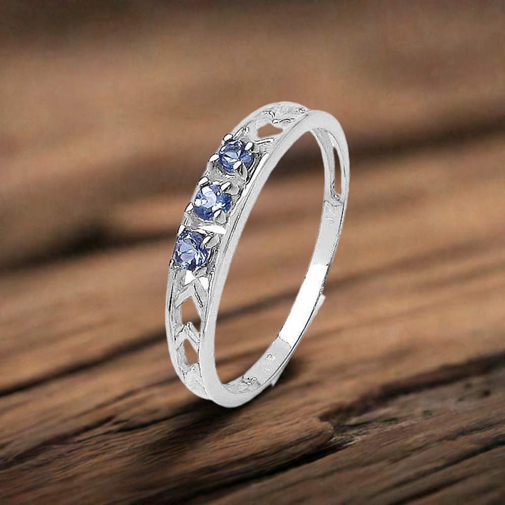 925 Sterling Silver Rings In Tanzanite Gemstone Jewelry 925SR3244