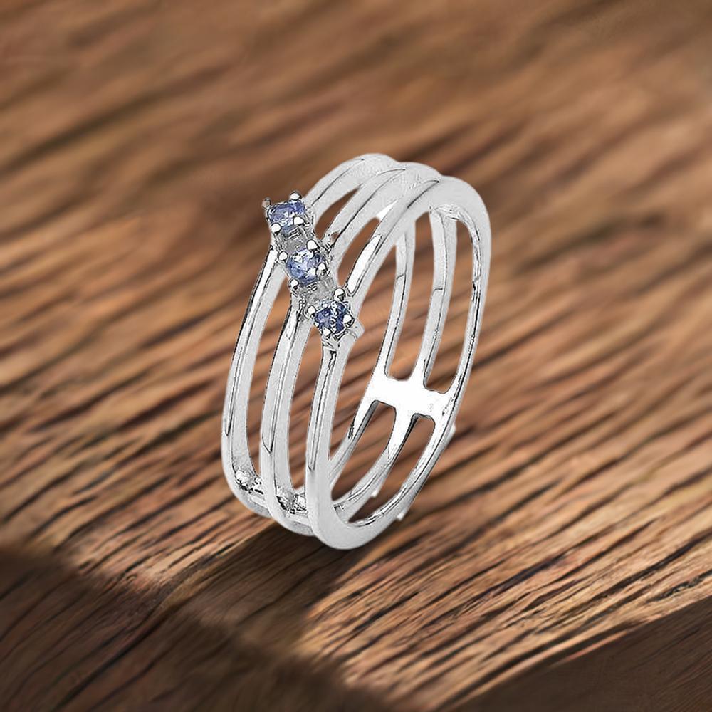 925 Sterling Silver Handmade Rings In Amethyst Gemstone Jewelry 925SR3250