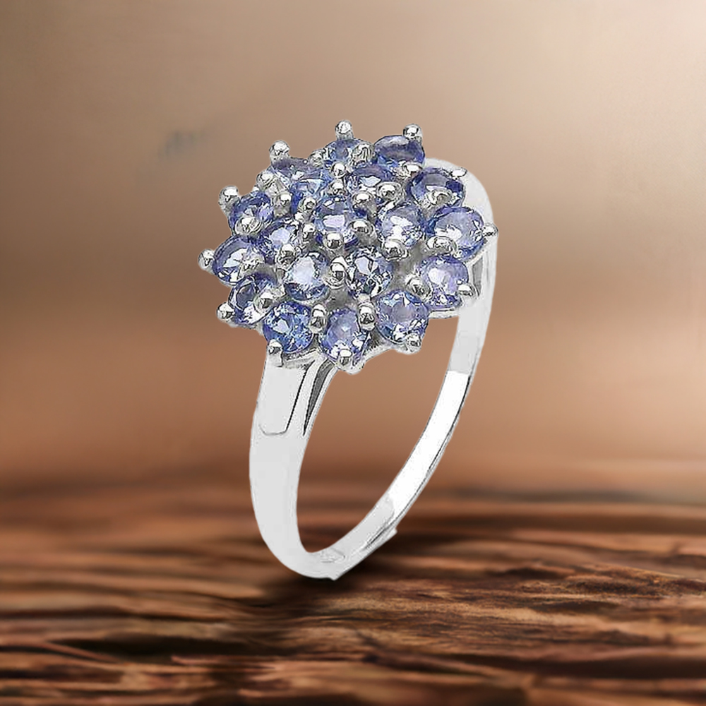 925 Sterling Silver Handmade Rings In Tanzanite Gemstone Jewelry 925SR3260