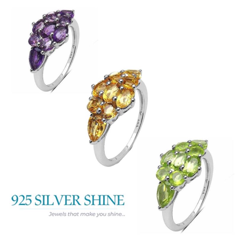 925 Sterling Silver Handmade Rings In Amethyst Gemstone Jewelry 925SR3264_3